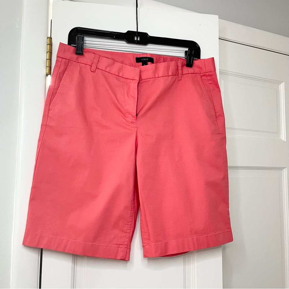 J. Crew Coral Cotton Casual Women's Bermuda Shorts